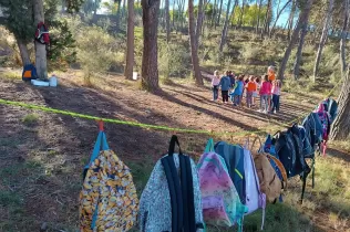 Jornada d'escola bosc d'alumnes de la PIN en el marc del projecte Claver Natura