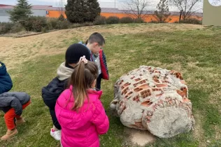 Visita de l'alumnat d'I5 al Parc Europa d'Almacelles en el marc del projecte "Escultura"