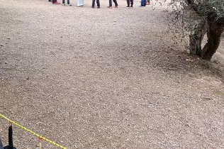 Alumnes de la PIN en una sessió d'escola bosc de Claver Natura celebrant l'Imbolc