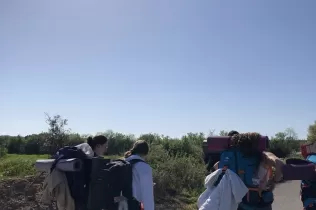 Alumnes de 4t ESO-TQE de Jesuïtes Lleida Col·legi Claver participant en un recés a Verdú en el marc del programa OVE, juntament amb pastoral