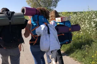Alumnes de 4t ESO-TQE de Jesuïtes Lleida Col·legi Claver participant en un recés a Verdú en el marc del programa OVE, juntament amb pastoral