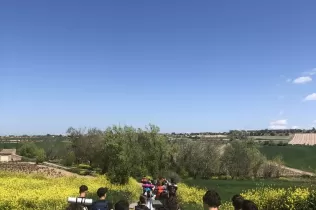 Alumnes de 4t ESO-TQE de Jesuïtes Lleida Col·legi Claver participant en un recés a Verdú en el marc del programa OVE, juntament amb pastoral