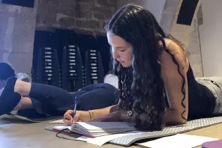 Alumnes de 4t ESO-TQE de Jesuïtes Lleida Col·legi Claver participant en un recés a Verdú en el marc del programa OVE, juntament amb pastoral