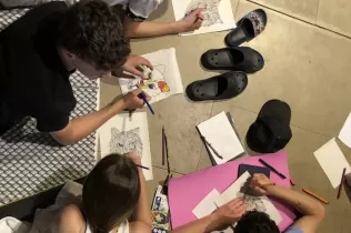 Alumnes de 4t ESO-TQE de Jesuïtes Lleida Col·legi Claver participant en un recés a Verdú en el marc del programa OVE, juntament amb pastoral