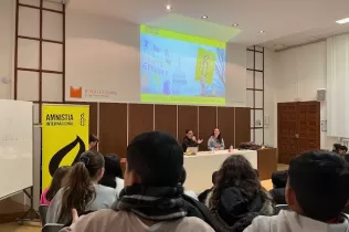 Xerrada d'Amnistia Internacional a 1r ESO-NEI del Colegi Claver