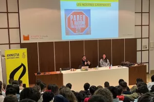 Xerrada d'Amnistia Internacional a 1r ESO-NEI del Colegi Claver