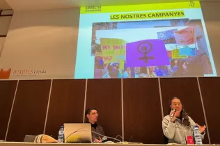 Xerrada d'Amnistia Internacional a 1r ESO-NEI del Colegi Claver