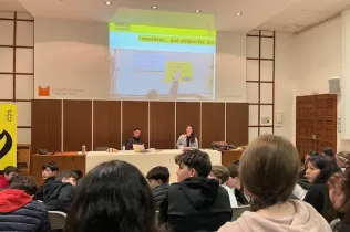 Xerrada d'Amnistia Internacional a 1r ESO-NEI del Colegi Claver