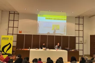 Xerrada d'Amnistia Internacional a 1r ESO-NEI del Colegi Claver