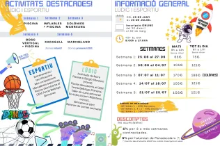 Informació casal estiu Jesuïtes Bellvitge 2025