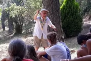 Pare Ignasi Salat al camí del bosc del Claver