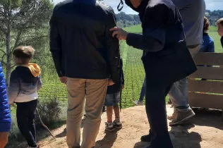 Pare Ignasi Salat al camí del bosc del Claver