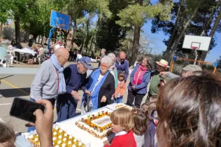 Pare Ignasi Salat a la celebració del 40 aniversari de l'Escola de Pares i Mares del Claver