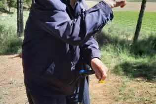Pare Ignasi Salat al camí del bosc del Claver