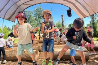 Alumnes de MOPI 4 durant la seva sortida a la granja escola La Manreana de Juneda