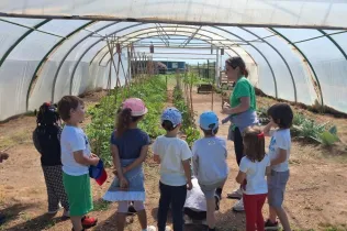 Alumnes de MOPI 4 durant la seva sortida a la granja escola La Manreana de Juneda