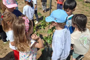 Alumnes de MOPI 4 durant la seva sortida a la granja escola La Manreana de Juneda