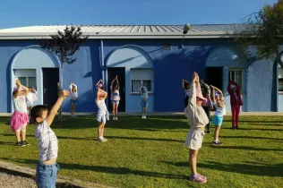 Alumnes de 2n de la PIN de Jesuïtes Lleida durant les convivències a La Manreana, a Cambrils