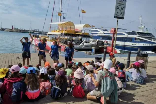Alumnes de 2n de la PIN de Jesuïtes Lleida durant les convivències a La Manreana, a Cambrils