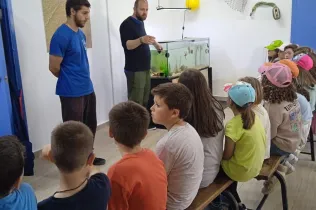 Alumnes de 2n de la PIN de Jesuïtes Lleida durant les convivències a La Manreana, a Cambrils