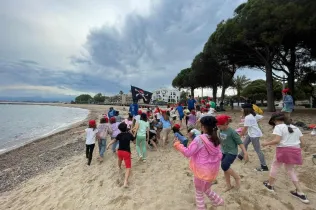 Alumnes de 2n de la PIN de Jesuïtes Lleida durant les convivències a La Manreana, a Cambrils