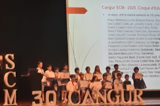 Premiats a l'acte d'entrega de premis 2025 de la Societat Catalana de Matemàtiques