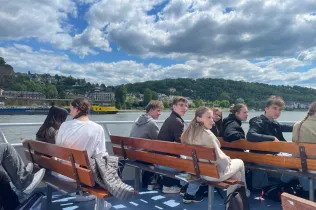 Alumnes de TQE (3r i 4t ESO) durant el seu intercanvi a Koblenz (Alemanya)