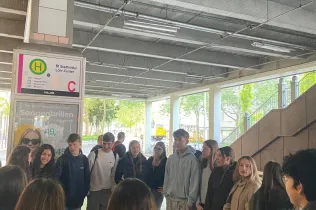 Alumnes de TQE (3r i 4t ESO) durant el seu intercanvi a Koblenz (Alemanya)