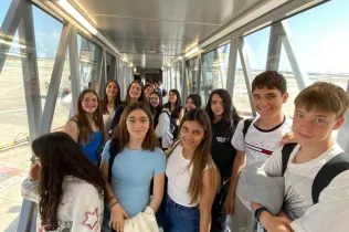 Alumnes de TQE (3r i 4t ESO) durant el seu intercanvi a Koblenz (Alemanya)