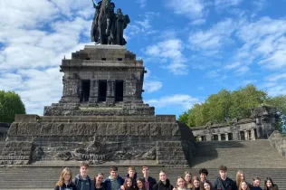 Alumnes de TQE (3r i 4t ESO) durant el seu intercanvi a Koblenz (Alemanya)