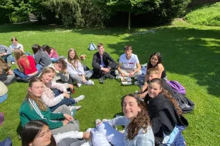 Alumnes de TQE (3r i 4t ESO) durant el seu intercanvi a Koblenz (Alemanya)