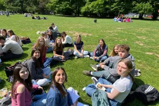 Alumnes de TQE (3r i 4t ESO) durant el seu intercanvi a Koblenz (Alemanya)