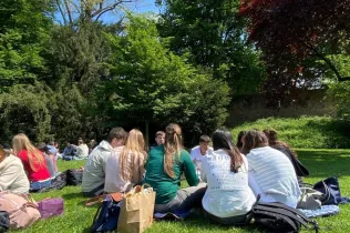 Alumnes de TQE (3r i 4t ESO) durant el seu intercanvi a Koblenz (Alemanya)