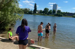 Alumnes de TQE (3r i 4t ESO) durant el seu intercanvi a Koblenz (Alemanya)