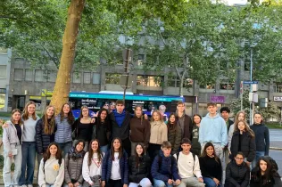 Alumnes de TQE (3r i 4t ESO) durant el seu intercanvi a Koblenz (Alemanya)
