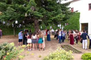 Alumnes de 2n Batxillerat durant la celebració de les Orles de la generació del 2007