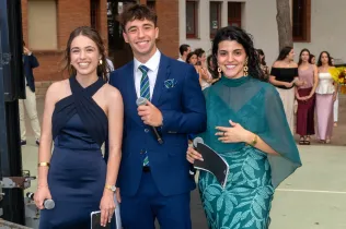 Alumnes de 2n Batxillerat durant la celebració de les Orles de la generació del 2007