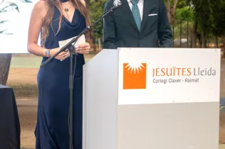 Alumnes de 2n Batxillerat durant la celebració de les Orles de la generació del 2007