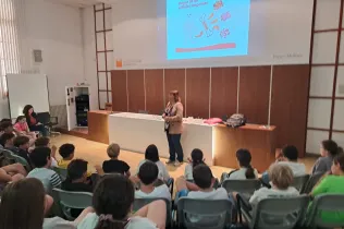 Presentació del Banc de Sang de Lleida sobre la donació de sang a l'alumnat  de 5è de Primària-NEI
