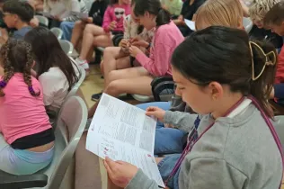 Presentació del Banc de Sang de Lleida sobre la donació de sang a l'alumnat  de 5è de Primària-NEI