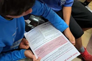 Presentació del Banc de Sang de Lleida sobre la donació de sang a l'alumnat  de 5è de Primària-NEI