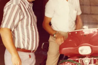 Natxo Velasco i Pepe Ituarte Fundadors de l'escola Joan XXIII del Barri de Bellvitge