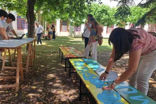 Alumnes de la NEI en la Mostra CREA
