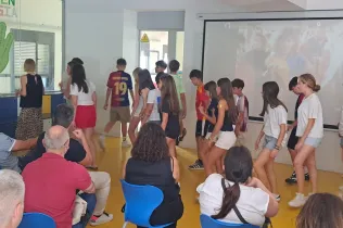 Alumnes de la NEI en la Mostra CREA