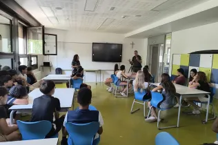 Alumnes de la NEI en la Mostra CREA