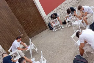 Inici de curs de l'alumnat de 2n BAT de Jesuïtes Lleida amb una jornada d'acollida a la Finca Divina Pastora de Balaguer.