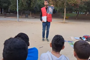 Activitat al parc amb l'Àrea Metropolitana de Barcelona