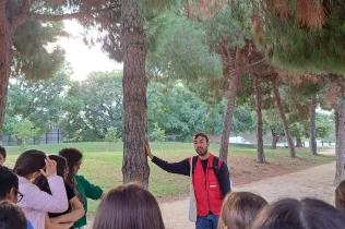 Activitat al parc amb l'Àrea Metropolitana de Barcelona