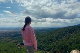 Sortida del grup CIM (Claver i Muntanya) d'alumnes de Batxillerat i 4t ESO-TQE de Jesuïtes Lleida Col·legi Claver, a la Via Ferrata Saltant de l'Aigua. 