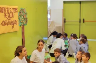 Festa de la tardor a MOPI amb l'alumnat d'EDIN